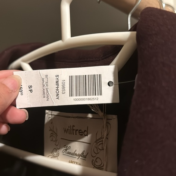 NWT Aritzia symphony coat S Bitter Brown - Picture 12 of 12